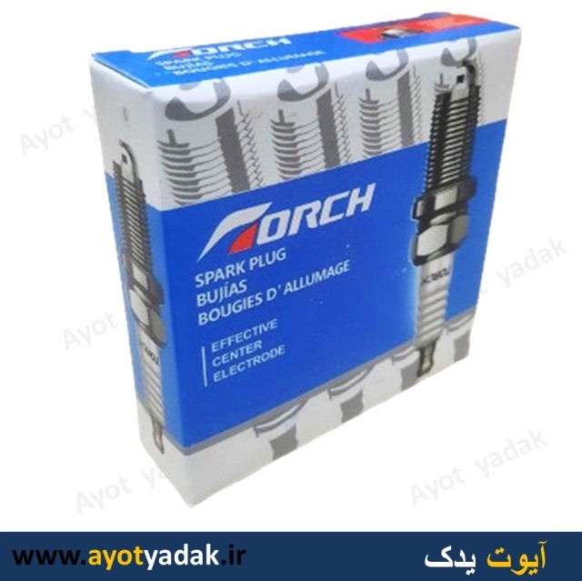 شمع تورچ  آبی درجه یک پایه استاندارد تک پلاتین انژکتور  (بسته 4 عددی ) ارسال رایگان-شش ماه گارانتی-قیمت عمده