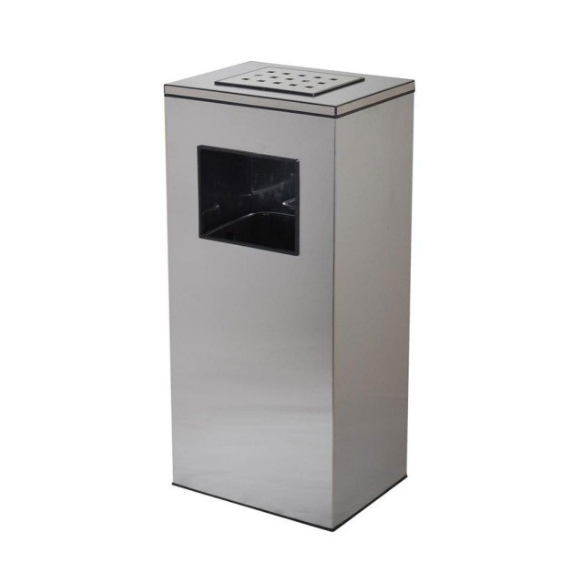 سطل زیر سیگاری چهارگوش 750S-استیل