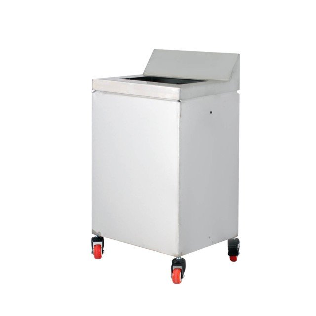 سطل زباله تمام استیل چرخدار  J60