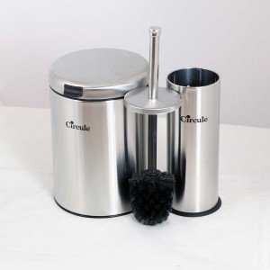 سطل و برس دیواری CE385 - استیل