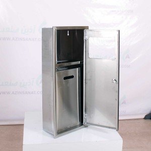 مخزن زباله استیل توکار J35