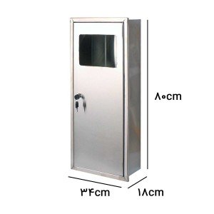 مخزن زباله استیل توکار J35