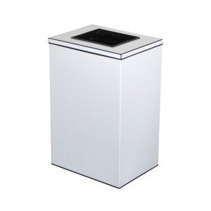 سطل 25Lit دریچه بالا چهارگوش 720B -مشکی
