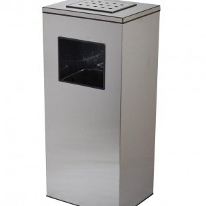 سطل زیر سیگاری چهارگوش 750S-استیل