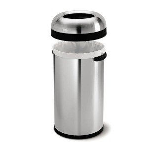 سطل استیل 60 لیتری درب بادبزنی W67