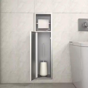 مخزن چندکاره رول دستمال توالت M500-استیل