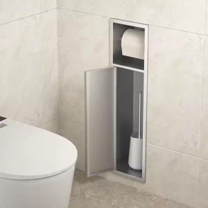 مخزن چندکاره رول دستمال توالت M500-استیل