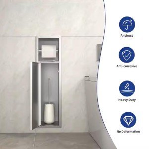 مخزن چندکاره رول دستمال توالت M500-استیل