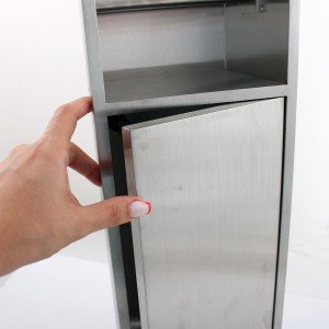 مخزن چندکاره رول دستمال توالت M50-استیل