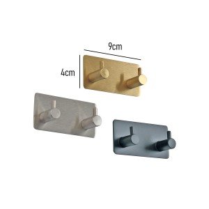 رخت آویز دو شاخه R3200-مشکی