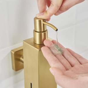 جاصابون دیواری چهارگوش Q520 -طلایی