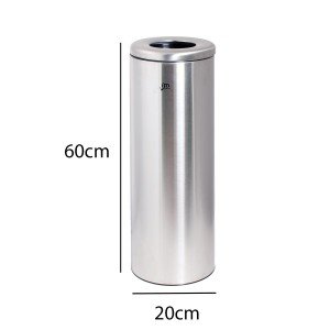 سطل زباله دریچه بالا  SLIM 200 - استیل