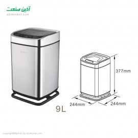 سطل زباله هوشمند 9 لیتری پایه دار Renna 9LS-S