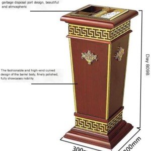 سطل زباله چوبی لابی