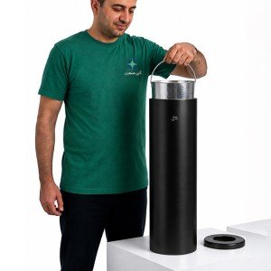 سطل زباله دریچه بالا SLIM 210 - مشکی