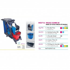 ترولی نظافتی کوچک Uctem 716