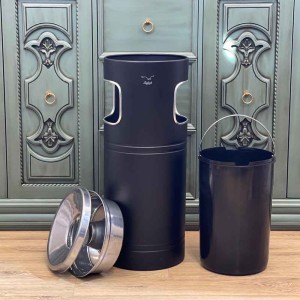 سطل اداری زیر سیگاری F6 مشکی