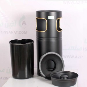 سطل اداری زیر سیگاری F6 مشکی