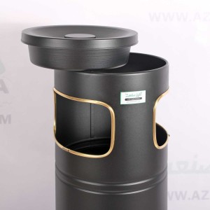 سطل اداری زیر سیگاری F6 مشکی