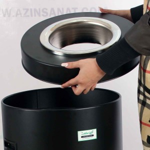 سطل بزرگ سالنی B100 مشکی