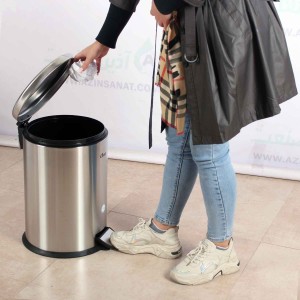سطل زباله استیل پدالدار 20 لیتری CE-2000 - ‌آرام بند
