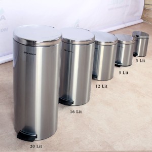 سطل پدالدار 12 لیتری Brasiana - طلایی