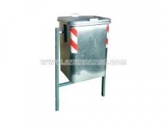سطل فلزی پایه دار 120 لیتری