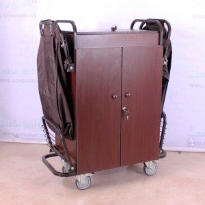 ترولی خانه داری هتلی تاشو درب دار 9410