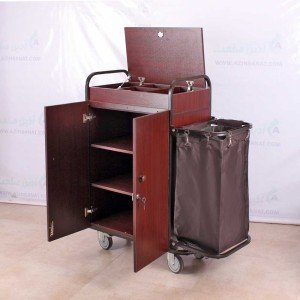 ترولی خانه داری هتلی تاشو درب دار 9410