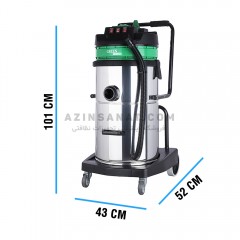 جاروبرقی صنعتی ایرانی سه موتور ساده Green H703