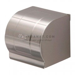جا دستمال رولی استیل کوچک (براق)  DAK8 نقره ای - ساتن