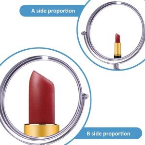 آینه اصلاح دیواری  با زوم ×5 مدل 540 - طلایی