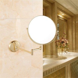 آینه اصلاح دیواری  با زوم ×3 مدل 540 - طلایی