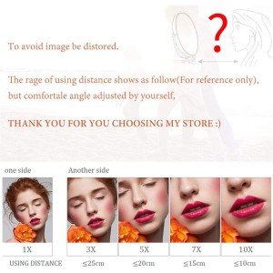 آینه اصلاح دیواری  با زوم ×5 مدل 540 - طلایی