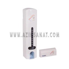 جای خمیردندان و مسواک اتوماتیک سفید