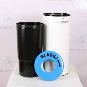 سطل سه قلو بازیافتیMA575 W - سفید