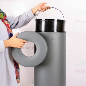 سطل اداری 30 لیتری مدل MA-540 GRAY - طوسی