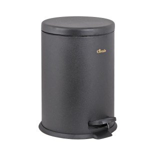 سطل زباله پدالدار 20 لیتری تمام مشکی CE2001-آرام بند