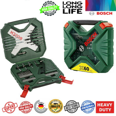مته و سرپیچ گوشتی بوش مدل X line 60 - 2607010611 مجموعه 60 عددی