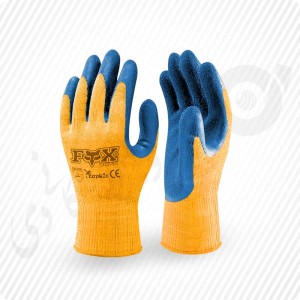 دستکش ایمنی ضد برش کف مواد لاتکس سبک FOX کد: 2121