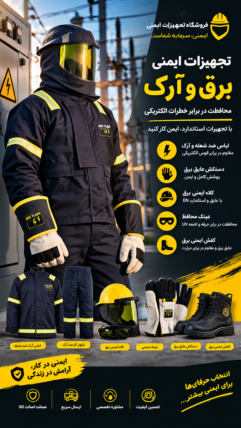 تجهیزات ایمنی برق و ضد آرک