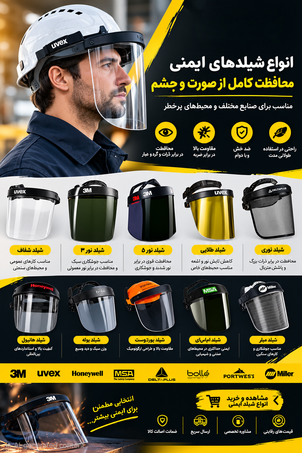 انواع شیلد ایمنی