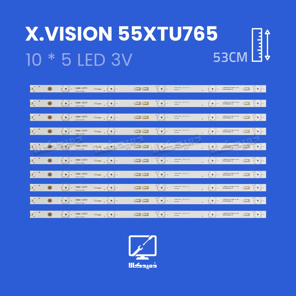 بک لایت تلویزیون ایکس ویژن مدل 55XTU765