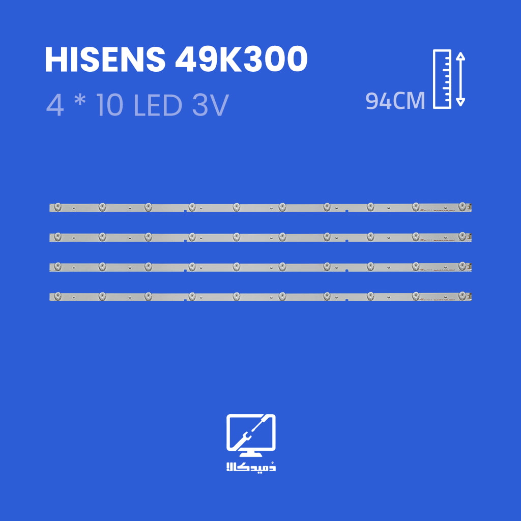 بک لایت تلویزیون هایسنس مدل 49K300