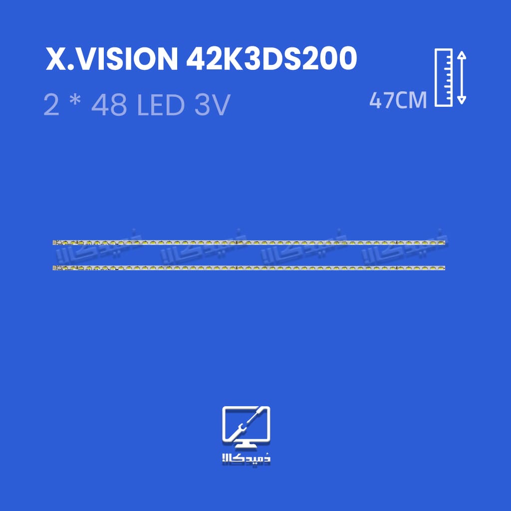 بک لایت تلویزیون ایکس ویژن 42K3DS200
