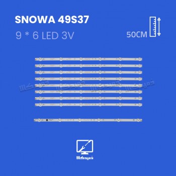 بک لایت تلویزیون اسنوا مدل 49S37