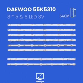 بک لایت تلویزیون دوو مدل 55K5310