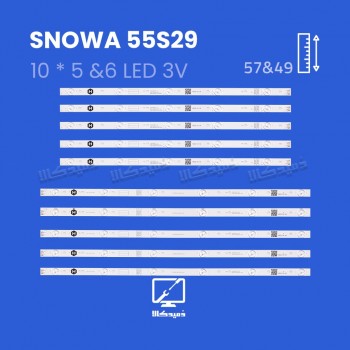 بک لایت تلویزیون اسنوا مدل 55S29