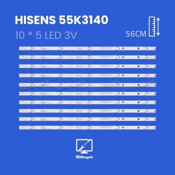 بک لایت تلویزیون هایسنس مدل 55K3140