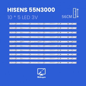 بک لایت تلویزیون هایسنس مدل 55N3000